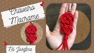 Diy Macrame - Chaveiro Nó Josefina 🪢