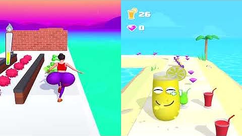 ❤️💛 Twerk Race 3D All Levels Vs Juice Run Big Update Android iOS Gameplay Walkthrough 4K