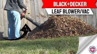 Black and Decker 12-Amp Electric Premium Blower Vacuum with Disposable Bag Kit Orange BLACK+DECKER 230 MPH 385 CFM 12-Amp Corded Electric 3-in-1 Handheld Leaf Blower/Vac