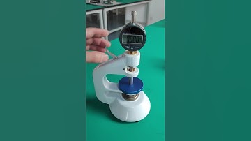 How to measure tissue thickness by a handheld thickness gauge test stand