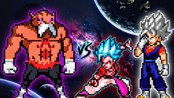 Epic🤩 | Toppo Hakaishin OP (New) VS Vegito OP (all form) & Gogeta OP (all form) in Jump Force Mugen
