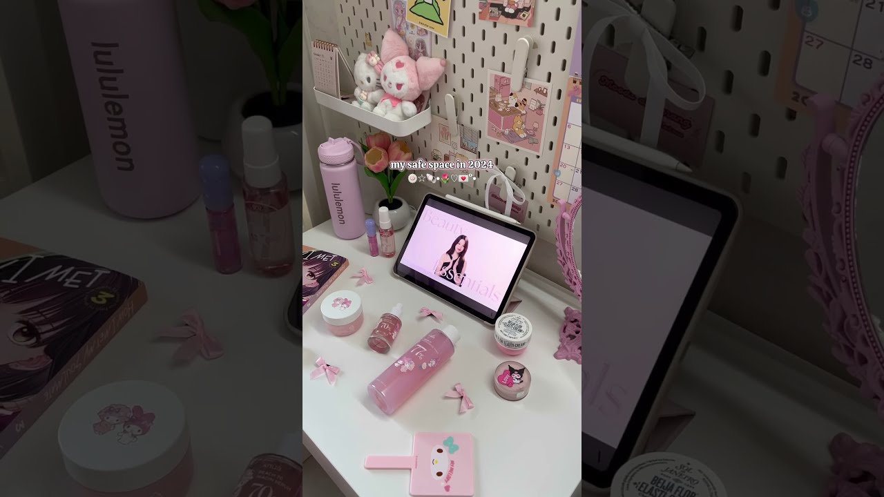 Desk Makeover In 2025 Pinterest Aesthetic Desksetup Kbeauty Sanrio Pink Wonyoungism Shorts