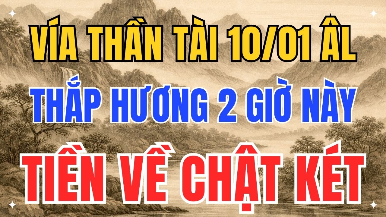 Vía Thần Tài Mùng 10: Đốt Hương Sai Giờ Này, Cả Năm Làm Bao Nhiêu Cũng Trôi