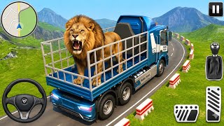 Animal Cargo Truck Driver Gameplay 🚛 Wild Animals Transport to Zoo | 3D Android Simulator screenshot 1