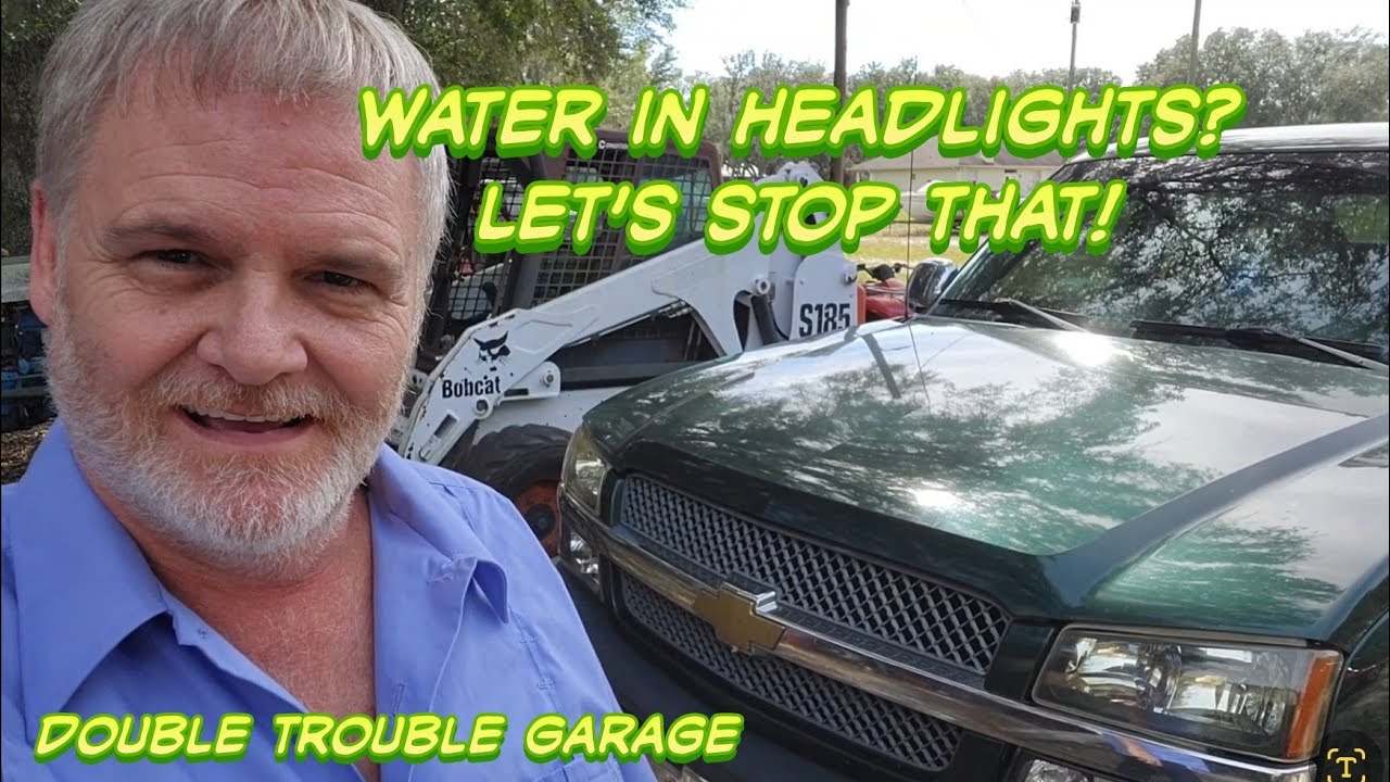 Chevy Avalanche Headlamp moisture repair DoubleTroubleGarage YouTube