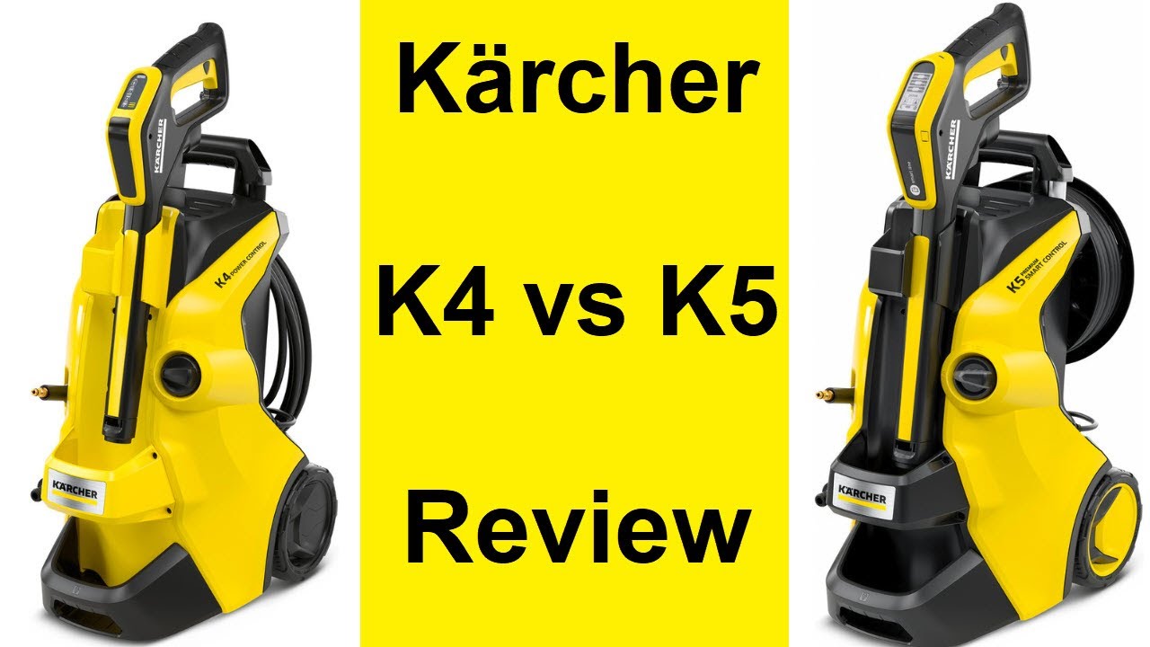 Karcher K4 vs K5 High Pressure Washer Comparison Review 