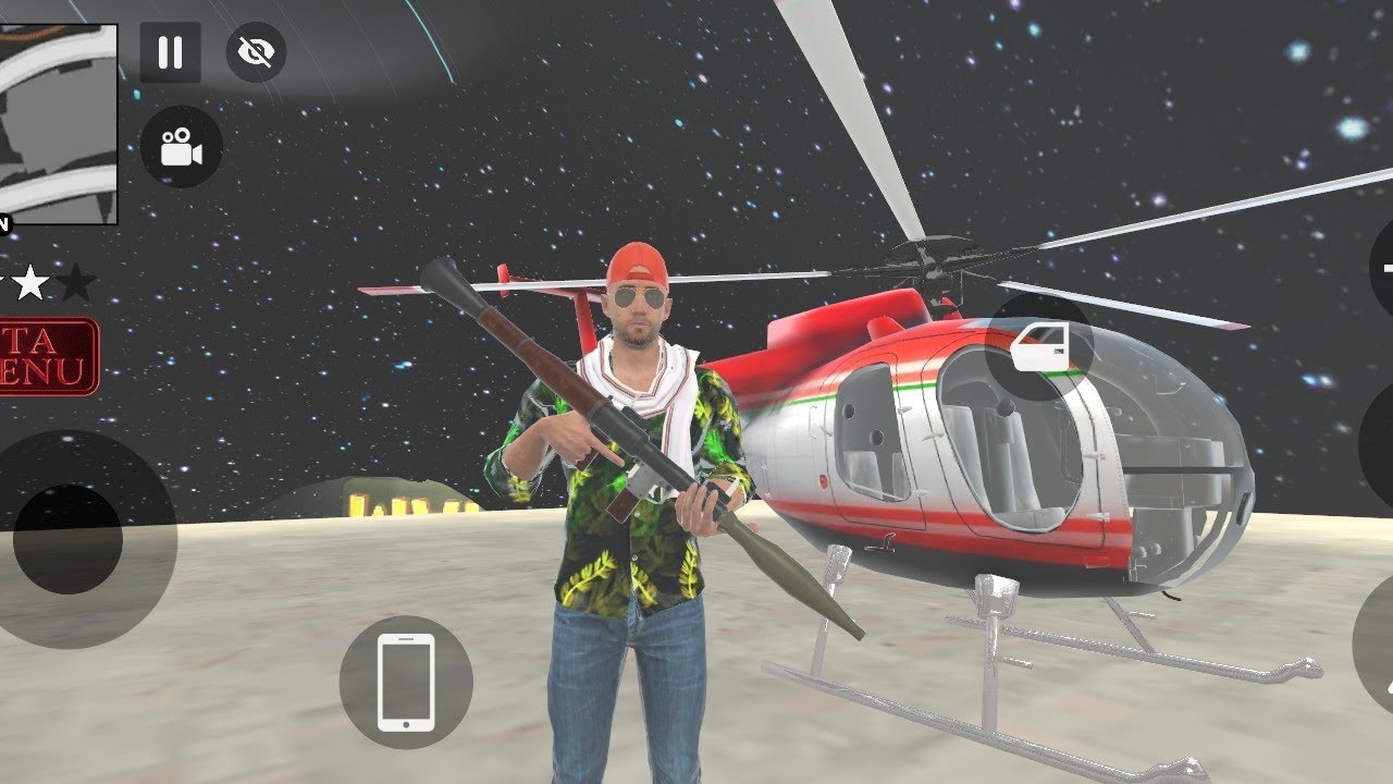 Indian theft auto simulator game | Franklin over night flying helicopter 😞