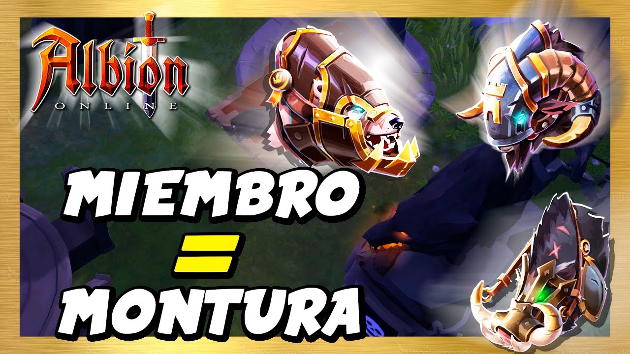 Nuevas MONTURAS DE ÉLITE T8 para MIEMBROS + 1 NOTICIA en ALBION ONLINE