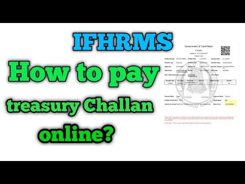 IFHRMS| How to pay treasury Challan online?|E-Challan creation/payment|Kalvi Medai