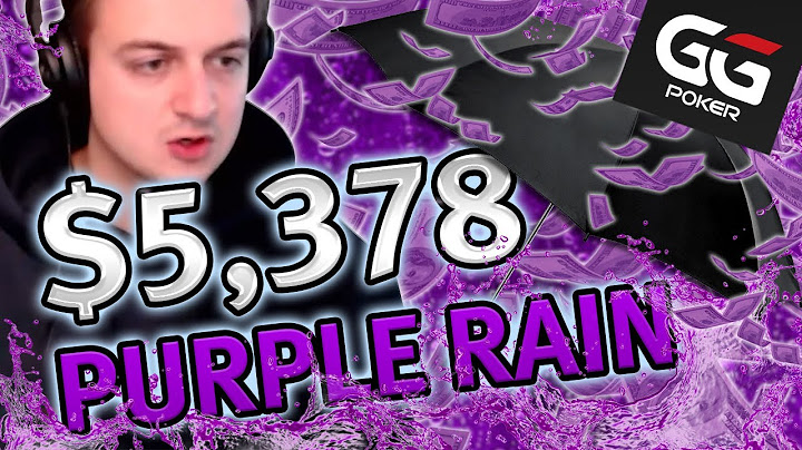 Feeling Blue? Poker Streamer Takes Down $5.3K And Feels Purple! - GGPoker