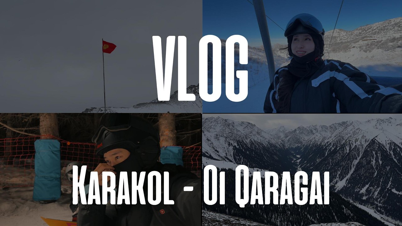 VLOG: Катаемся на сноубордах в Алматы и Караколе | Oi-Qaragai & Karakol