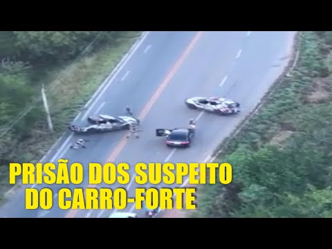 Polícia divulga captura de trio suspeito da explosão ao carro-forte em Piquet Carneiro