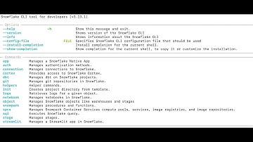 SnowCLI Demo (SnowSQL compared) #sql #snowflake #datascience