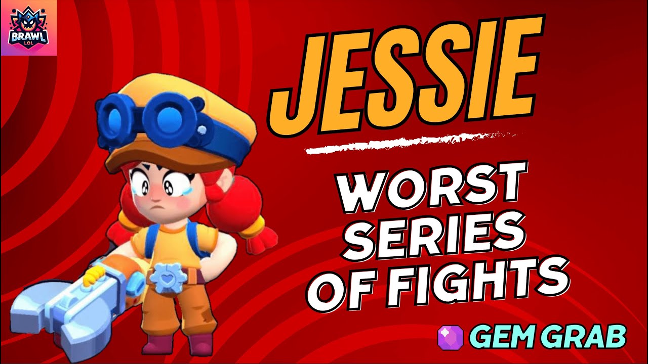 WORST series of FIGHTS as JESSIE #brawlstars - YouTube