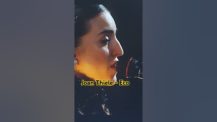 JOAN THIELE - ECO (SANREMO 2025) 💥