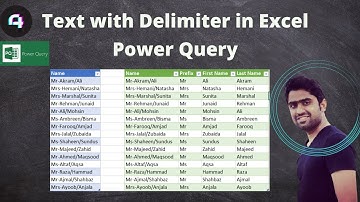 Text with Delimiter in Power Query | Hindi/Urdu 💡