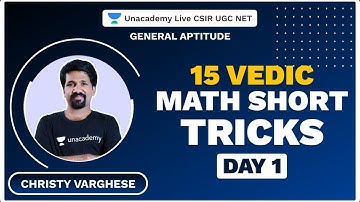 15 Vedic Math Short Tricks | Day 1 | General Aptitude| Christy Varghese| Unacademy
