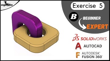 Exercise 5 | Beginner to Expert | Fusion 360 | AutoCAD  | SolidWorks | #halloweenswain#fusion360#3d