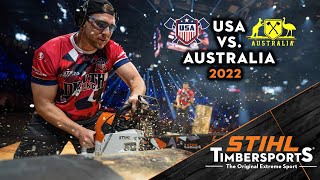 World Championship Relay: 2022 USA vs Australia by STIHLTIMBERSPORTS 521 views 2 weeks ago 2 minutes, 33 seconds