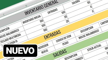 [EXCEL] - COMO HACER UN INVENTARIO de ENTRADAS y SALIDAS AUTOMÁTICO en EXCEL
