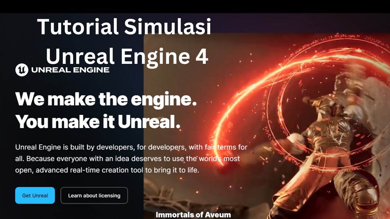 Unreal Engine Simulation Tutorial Tutorial simulasi di Unreal Engine 4 Bahasa indonesia PART 2 - YouTube