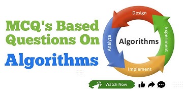 Algorithms MCQs with Answers | Algorithm Quiz for Competitive Exams & Interviews | CS MCQs