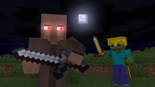 Villager vs Zombie Ep 1 - 10 - Minecraft Animation