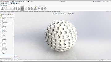 SOLIDWORKS TUTORIAL | GOLF BALL IN SOLIDWORKS