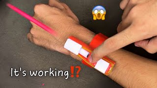 Making a Paper Wrist Gun that shoots | Paper Gun watch | Paper Craft | How to make Paper Gun |