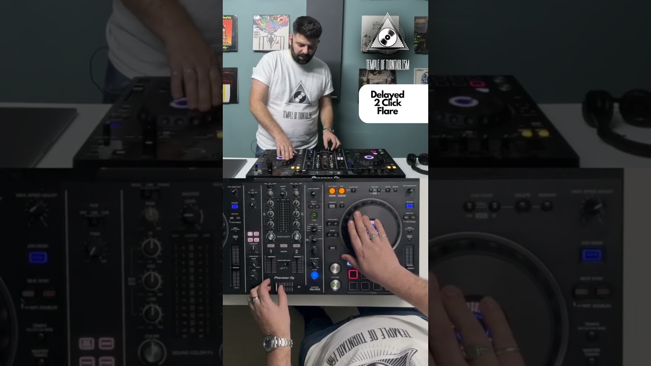 How to Delayed 2 click Flare scratch on a DJ controller