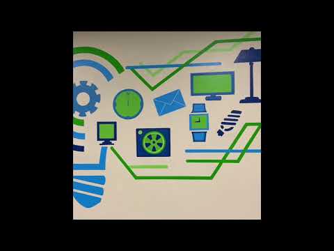 Haley elementary school tech lab mural