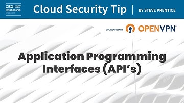Cloud Security Tip: API