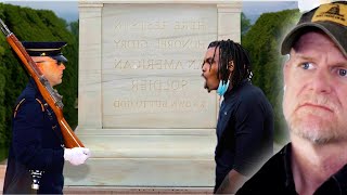 Never Disrespect Sentinels at Tomb of the Unknown Soldier  (Marine Reacts)