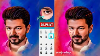 🔥Digital oil painting😱 photo editing || sketchbook photo editing tamil