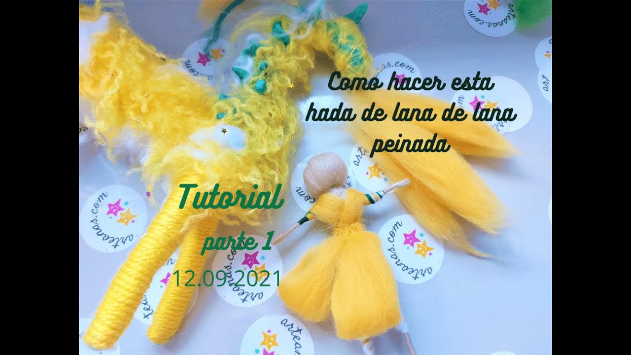Tutorial como hacer hada de lana paso a paso - YouTube
