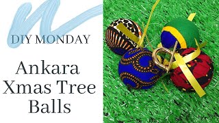 Christmas Tree Balls Decorations with Ankara