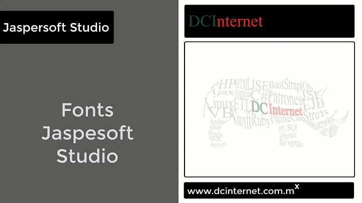 Fonts Jaspersoft Studio.How to create and use a font extension.