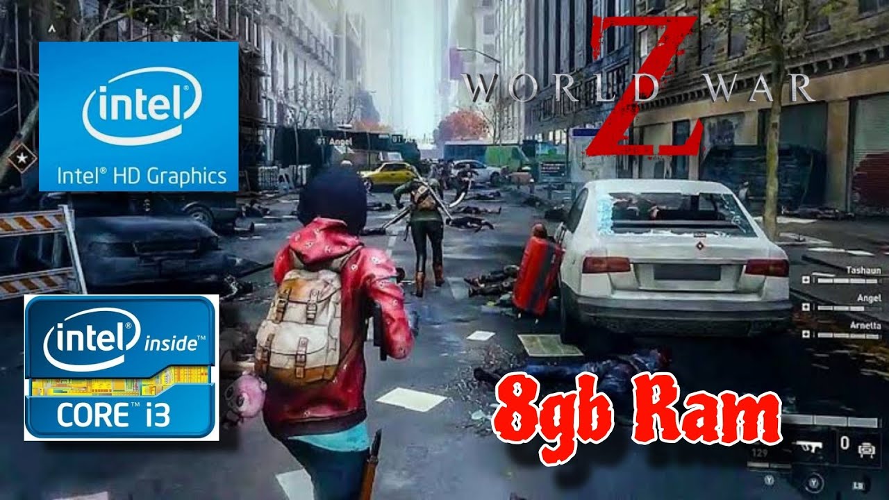 World War Z In i3 5010u 8gb Ram And Intel HD 5500