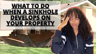 What To Do When a Sinkhole Develops On Your Property