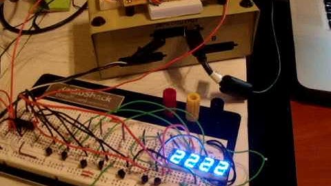 4 Digit 7 Segment Display + Demultiplexer + Arduino