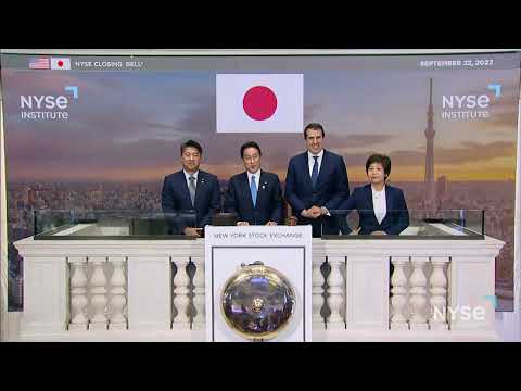 Prime minister of japan, fumio kishida rings the closing bell ��� #nyseinstitute