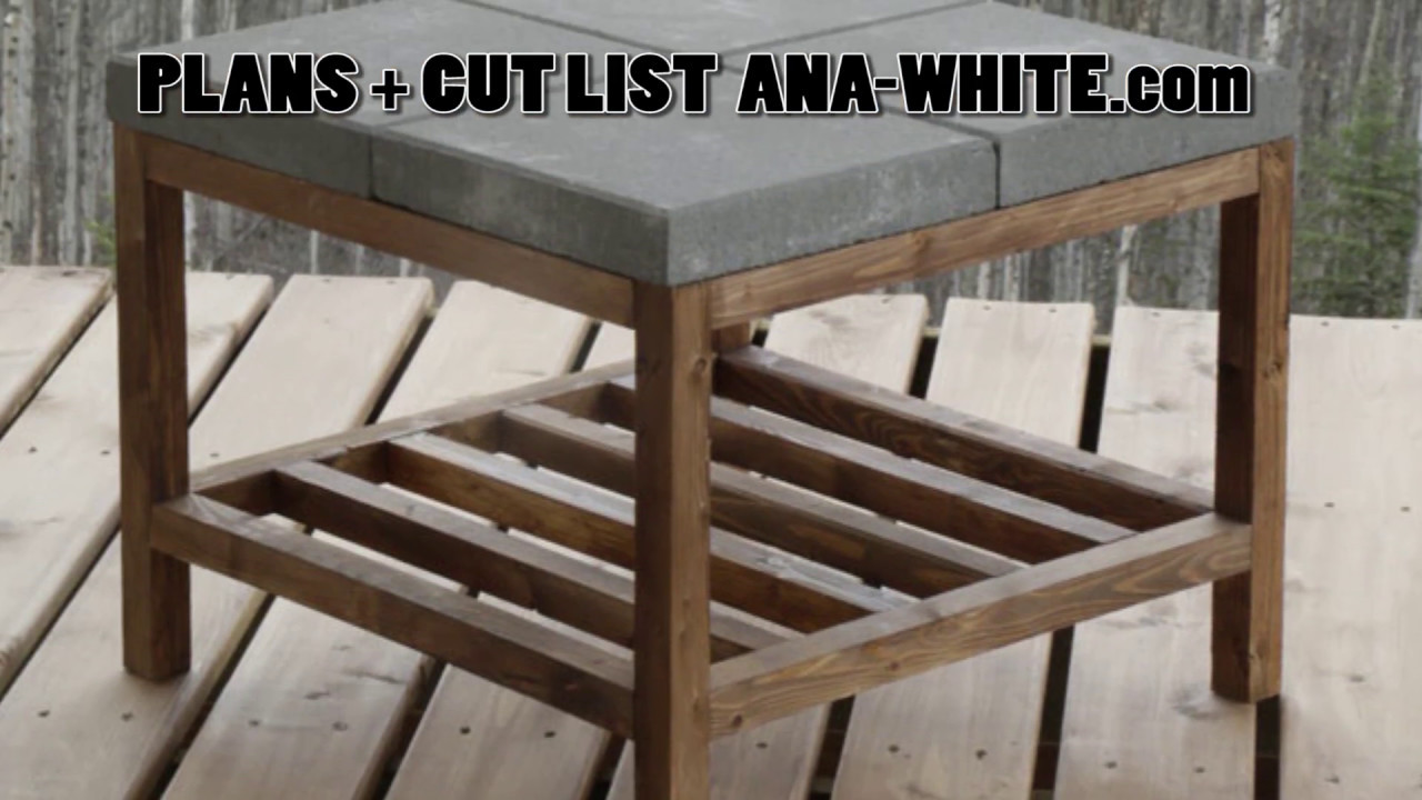 plansee No-Pour Concrete Topped Coffee Table How-To