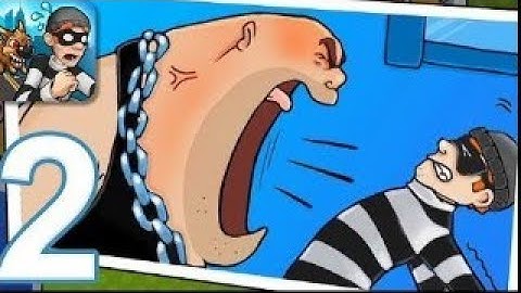 Robbery Bob - gameplay walkthrough - Chapter2: Downtown,level1,2,3.