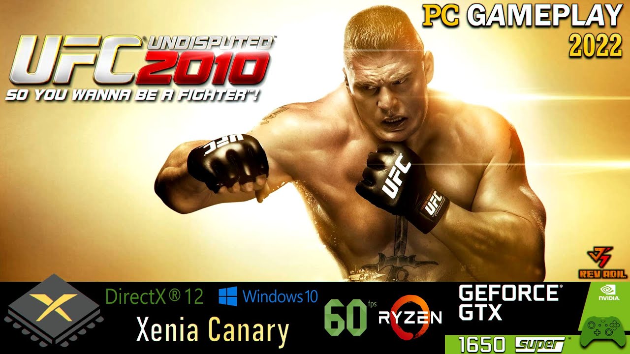 XENIA UFC Undisputed 2010 PC Gameplay | Xenia Canary | Playable.