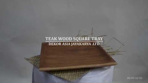 Teak Wood Square Tray Size 5.8 to 9.7 inches - Kitchenware | Free Shipping
