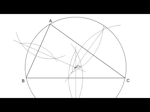 Video: Cómo Describir Un Círculo Alrededor De Un Triángulo