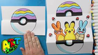 How to Draw an Easter Pokemon Surprise Fold