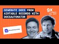 Generate Docs from Airtable records with DocsAutomator (9 Minute Demo)