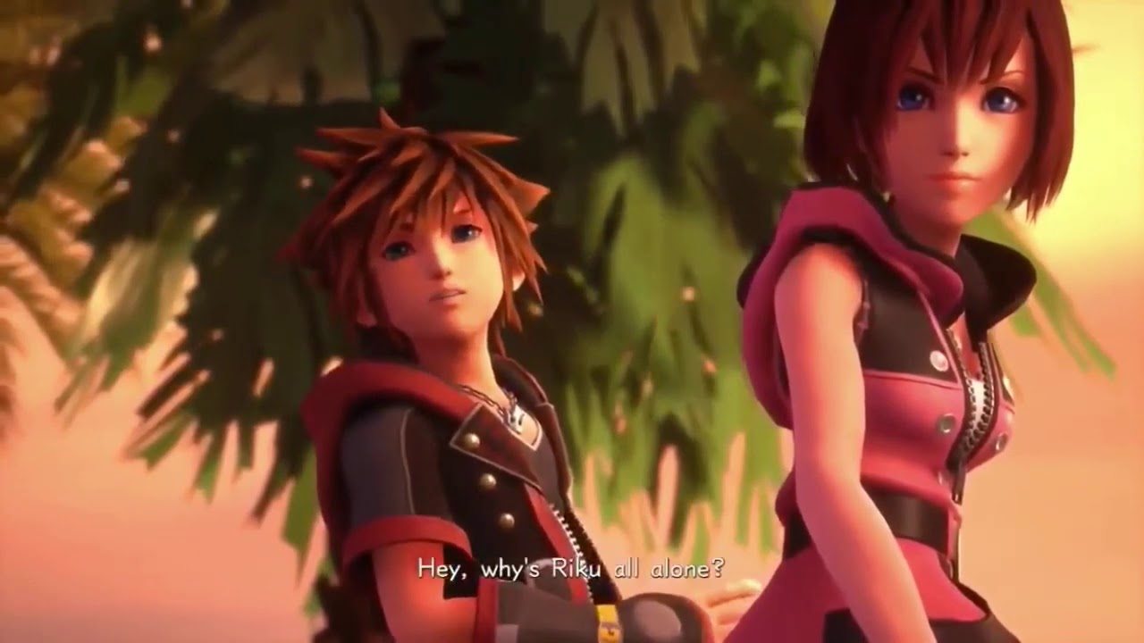 Kingdom Hearts 3 Sora and Kairi at the beach - YouTube