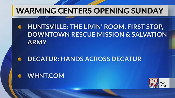 Warming centers opening due to cold weather | Dec. 14, 2025 | News 19 This Morning